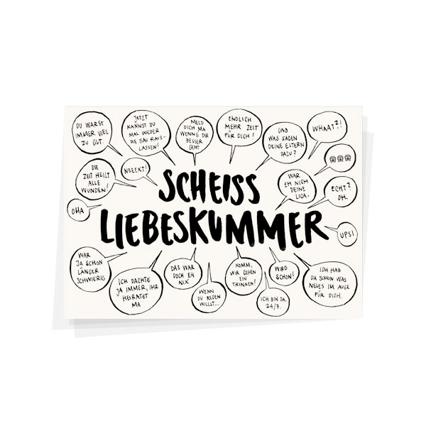 Liebeskummer Karte Wolfgang Philippi