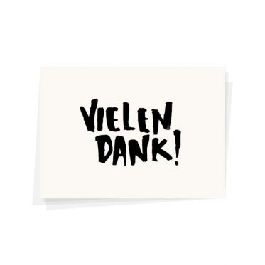 Vielen Dank Karte - Wolfgang Philippi
