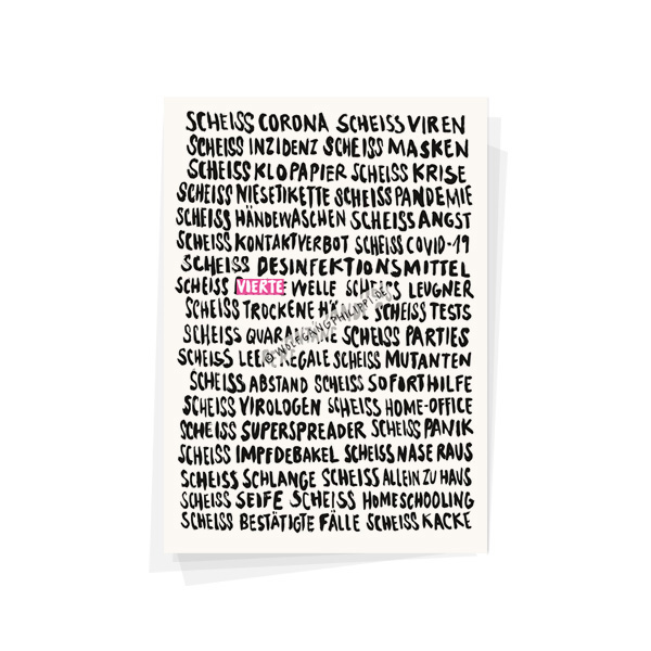 Wolfgang Philippi Scheiss Corona Karte