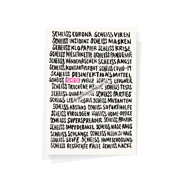 Wolfgang Philippi Scheiss Corona Karte