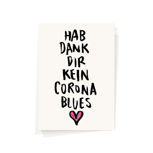 Wolfgang Philippi Corona Blues Karte