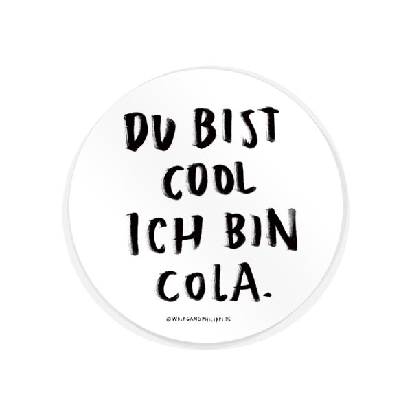 Wolfgang Philippi Cool Cola Aufkleber